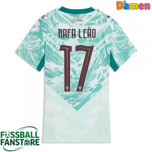 Portugal Rafael Leao #17 Replik Auswärtstrikot Damen WM 2026 Kurzarm